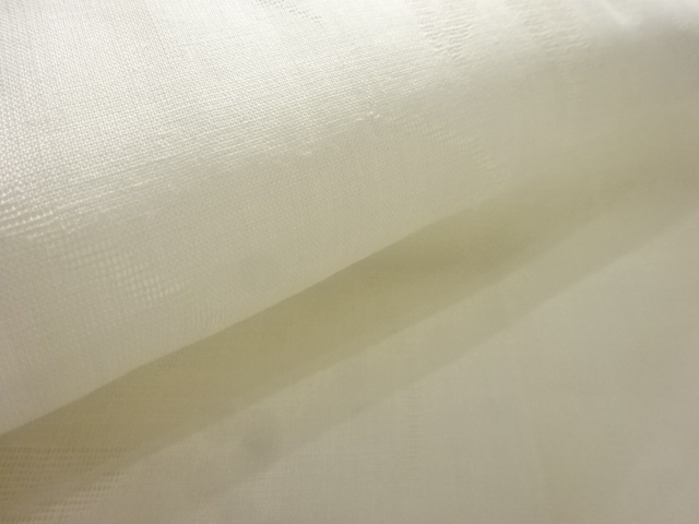  アンティーク　透かし織流水に花模様夏用長襦袢